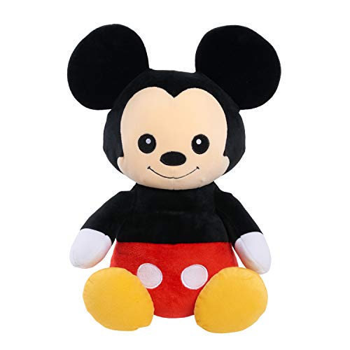 Disney Classics 14-Inch Mickey Mouse, Comfort Weighted Plush Animals for Kids Sensory Toys, by Just Play