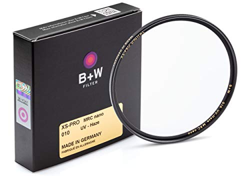 B + W 58mm UV Protection Filter (010) for Camera Lens - Xtra Slim Mount (XS-PRO), MRC Nano, 16 Layers Multi-Resistant and Nano Coating, Photography Filter, 58 mm, Clear Protector