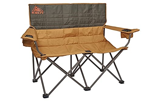 Kelty Loveseat Camping Chair, Canyon Brown/Belluga – Folding Double Camp Chair for Festivals, Camping and Beach Days - Updated 2019 Model …