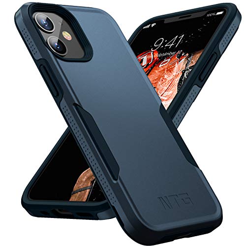 NTG Designed for iPhone 12 Case & iPhone 12 Pro Case, Heavy-Duty Tough Rugged Lightweight Slim Shockproof Protective Case for iPhone 12 6.1 Inch, Blue