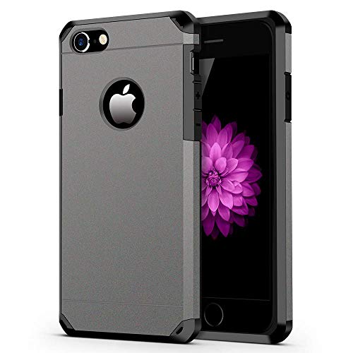 iPhone 7/8 Case, ImpactStrong Heavy Duty Dual Layer Protection Cover Heavy Duty Case for Apple iPhone 7/8 (Gun Metal)