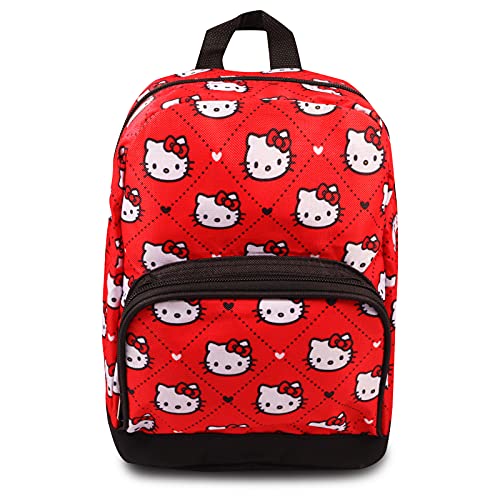 Fast Forward New York Hello Kitty Mini Backpack for Women -- Canvas Hello Kitty Backpack Purse Shoulder Bag for Adults, Teens