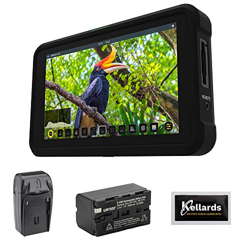 Atomos Shinobi 5.2' 4K HDMI Monitor Bundle with Lithium-Ion Battery, AC/DC Charger & Screen Cleaning (5-Pack)