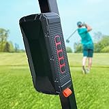 Pro Portable Magnetic Bluetooth Golf Speaker Wireless Waterproof IPX6/Shockproof - 3rd Generation Magnetic Golf Speakers for Golf Cart 20-Hour Playtime Golf Gifts (TWS & SD Card Function)