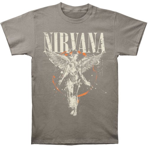 Nirvana unisex adult Nirvana in Utero T-shirt, Asphalt, Large T Shirt, Asphalt, Large US