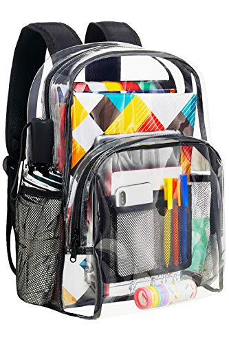 Vorspack Clear Backpack Heavy Duty PVC Transparent Backpack