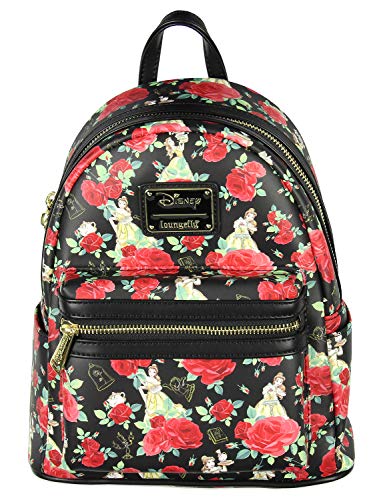 Loungefly Disney Beauty And The Beast Belle Roses Mini Backpack