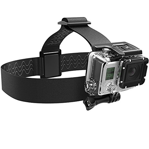SABRENT Action Cam Head Strap Camera Mount [Compatible with Action Cameras] (GP-HDST)