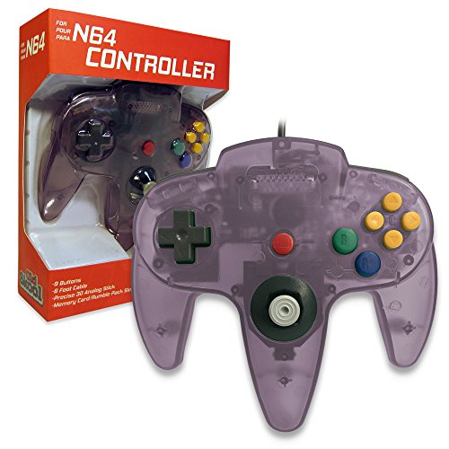 Old Skool Classic Wired Controller Joystick for Nintendo 64 N64 Game System - Atomic Purple