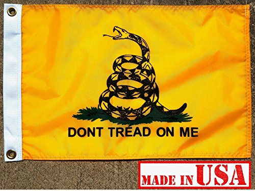 US Flag Factory 12x18 Inch Gadsden 'DON'T TREAD ON ME' Flag - Outdoor SolarMax Nylon Flag - 100% Made in America (1)