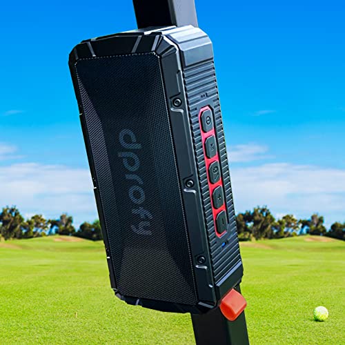 Pro Portable Magnetic Bluetooth Golf Speaker Wireless Waterproof IPX6/Shockproof 3rd Generation Magnetic Golf Speakers for Golf Cart 20Hour Playtime Golf Accessories Golf Gifts(TWS & SD Card function)