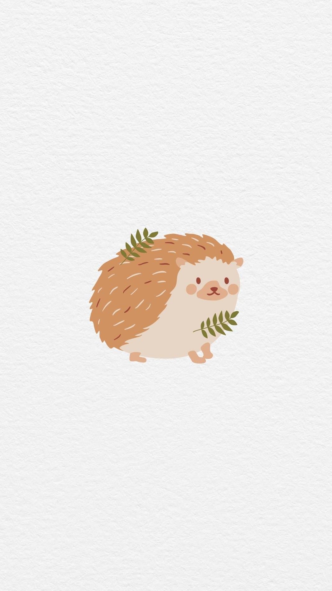 Cute Hedgehog iPhone Wallpaper