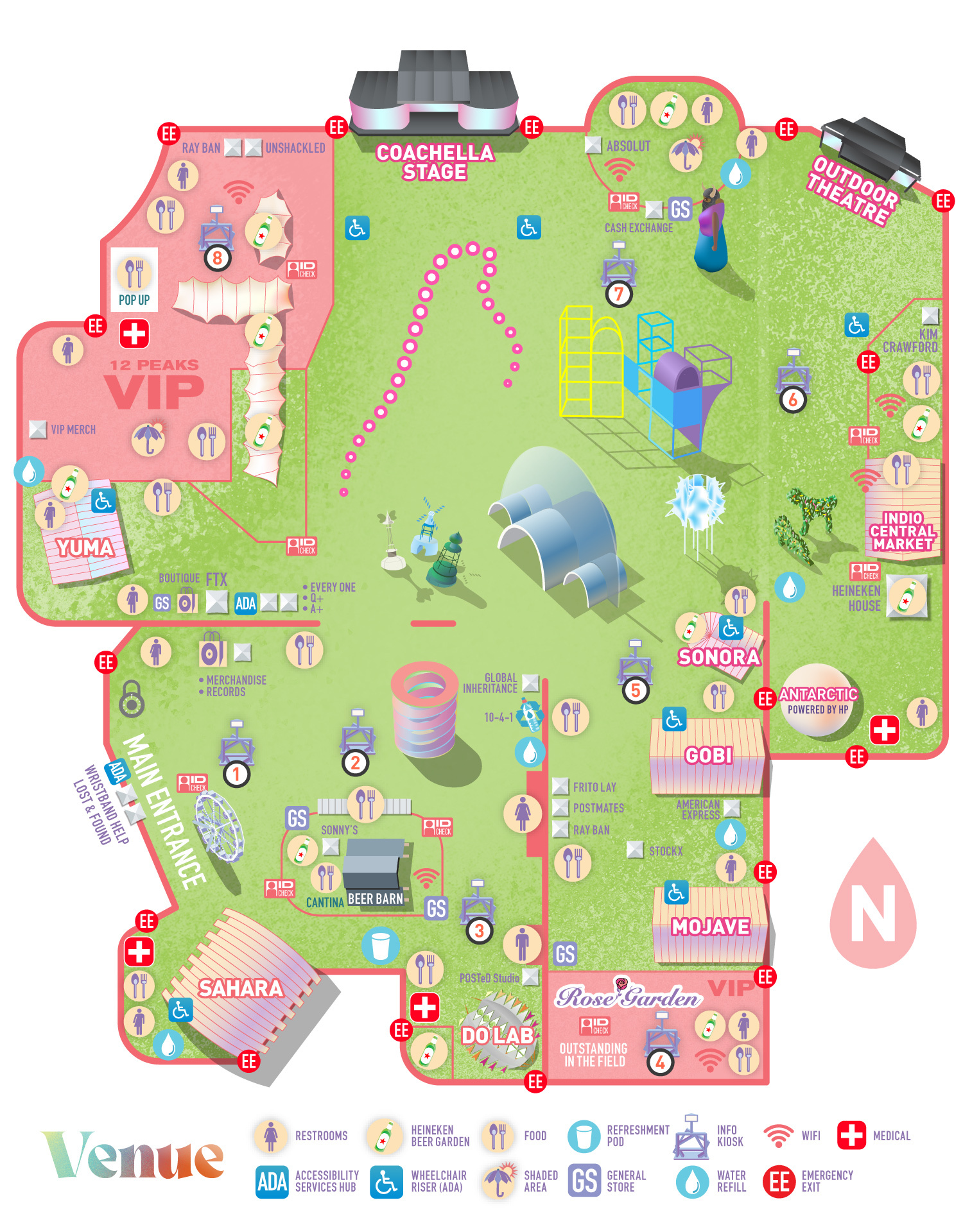 Coachella 2022 Map