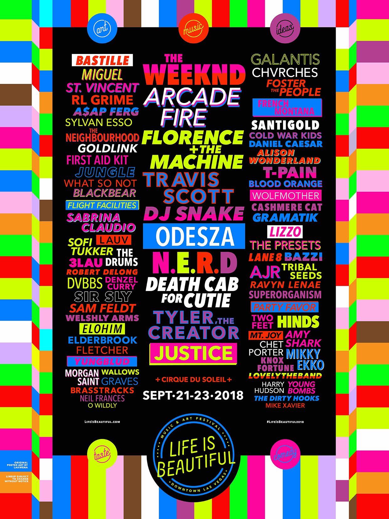 Life Is Beautiful Festival Lineup 2018