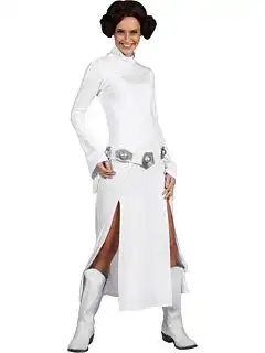 Rubie's womens Star Wars Princess Leia and Wig Women s Costume, White, X-Small US