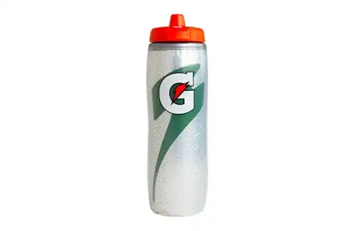 Gatorade Insulated Squeeze Bottle, Silver, 30oz