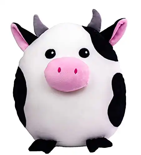 Snuggaboos 14 Inch Daisy The Cow Squish Plush Pillow Original Cute Super Soft Plushie Toy