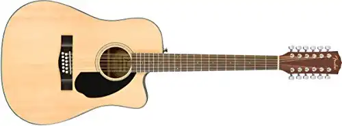 Fender CD-60SCE 12-string Dreadnought Acoustic Guitar, Natural