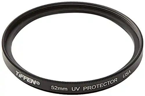 Tiffen 52UVP 52mm UV Protection Filter,black, 2.04"L x 2.04"W