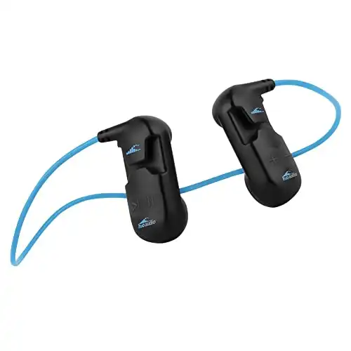 H2O Audio Sonar IPX8 - Bluetooth Bone Conduction Headphones with MP3 Player - Wireless, Open Ear Waterproof Headset for Swimming, Underwater Activities, Sports, Workouts