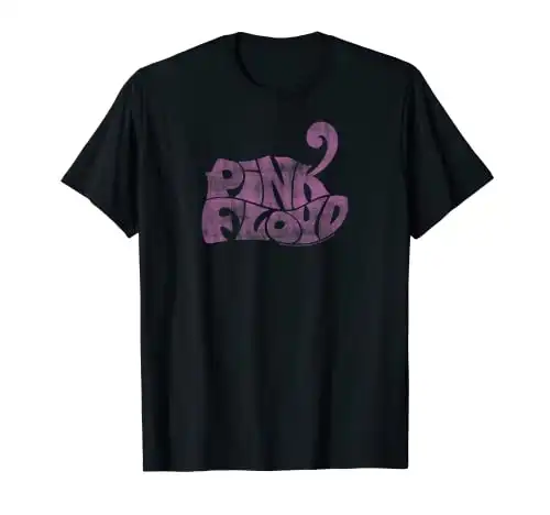 Black Pink Floyd Vintage T-Shirt: Classic Fit, Round Neck, Adult, Short Sleeve, Casual