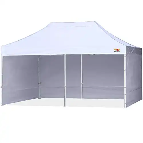 ABCCANOPY Ez Pop Up Canopy Tent with Sidewalls 10X20 Commercial -Series,White