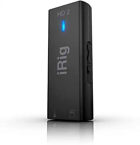 IK Multimedia iRig HD 2 guitar audio interface for iPhone, iPad, Mac, iOS and PC with USB-C, Lightning and USB cables and 24-bit, 96 kHz music recording