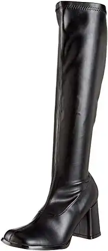 Funtasma by Pleaser Women's Gogo-300 Boot,Black Stretch,6 M US