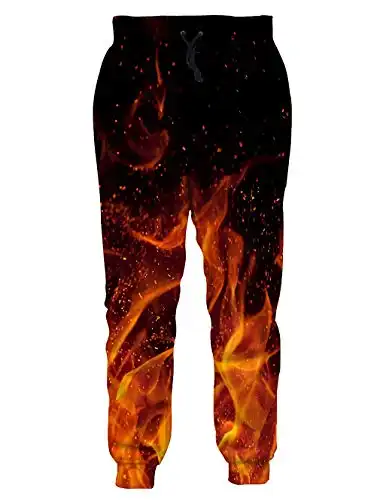 Goodstoworld Mens Cool Joggers Pants 3D Novelty Casual Sweatpants with Drawstring