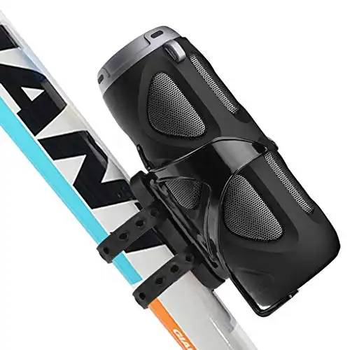 Avantree Cyclone - Portable Bluetooth Bike Speaker with Bicycle Mount, SD Card Slot, 10W Bass-Enhanced Audio, and Splashproof/Shockproof/Dustproof Build, Perfect for Bikes & Scooters