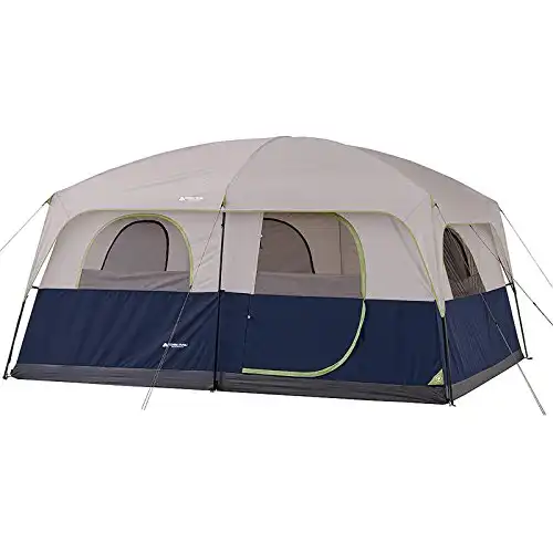Ozark 10-Person 2 Room Cabin Tent Waterproof RAINFLY Camping Hiking Outdoor New!