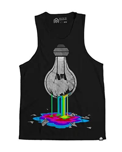 INTO THE AM Graphic Tank Tops for Men - Summer Beach Sleeveless Fashion Men's Tank Tops
