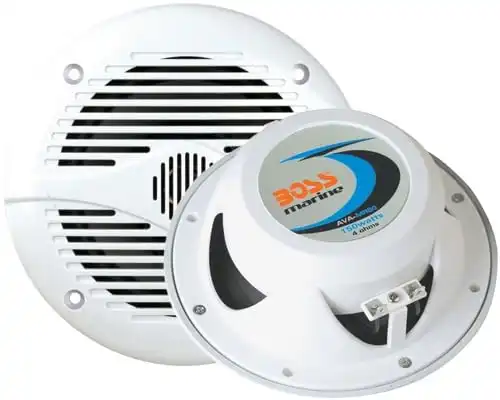 BOSS Audio Systems MR60W 200 Watt Per Pair, 6.5 Inch , Full Range, 2 Way Weatherproof Marine Speakers Sold in Pairs