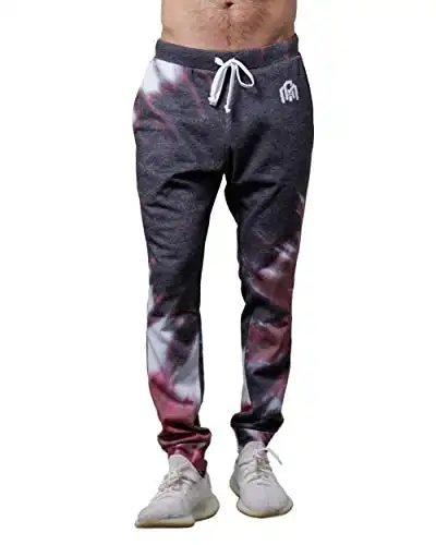 INTO THE AM Men's Fleece Joggers - Premium Galaxy Print Sweat Pants