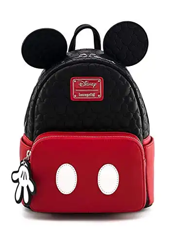 Loungefly Disney Mickey Mouse Oh Boy Quilted Womens Mini Backpack Purse