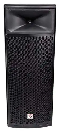 Rockville Dual 15” 3000w 2-Way 8-Ohm Passive DJ PA Speaker/ABS Cabinet, 15 inch (SPGN258),Black
