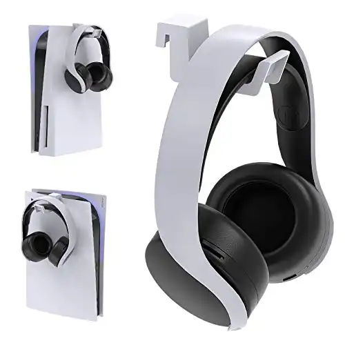 Klipdasse Headphone Stand for PS5 Console, Gaming Headset Hanger Holder Headphone Hook Stand for PS5