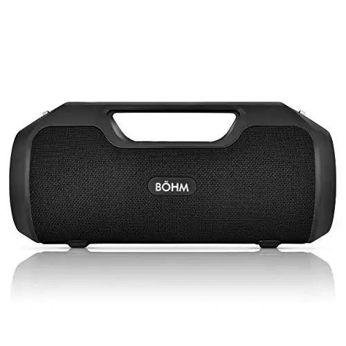BÖHM Impact Plus Wireless Bluetooth Speaker Water Resistant IPX4 40W Premium HD Sound Powerbank Dual Pairing TWS Stereo - Black