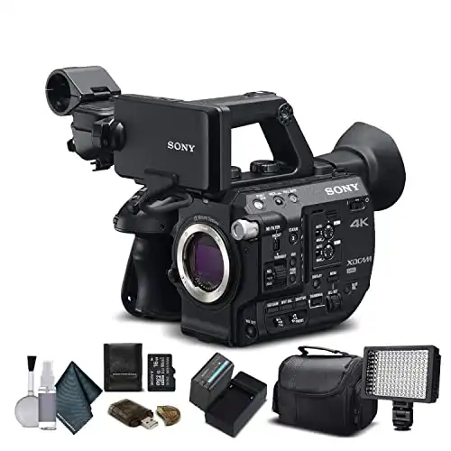 Sony PXW-FS5 XDCAM Super 35 Camera System (PXW-FS5) with Extra Battery, LED Light, Case and More. - Starter Bundle