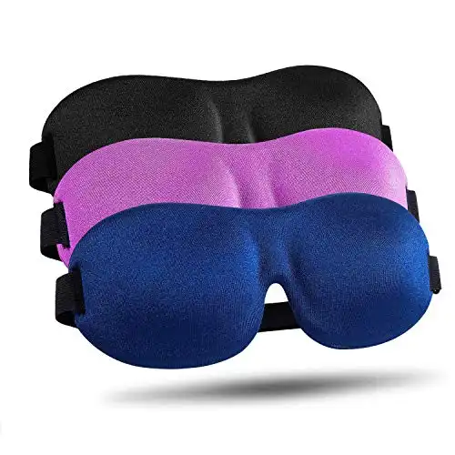 LKY DIGITAL Sleep Mask for Side Sleeper, 100% Blackout 3D Eye Mask for Sleeping, Night Blindfold for Men Women