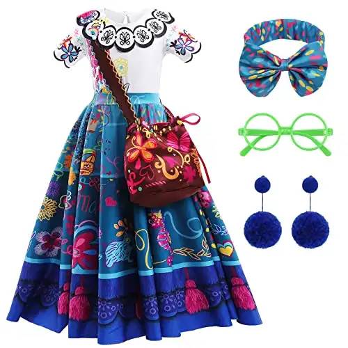 HBTKXIAWEI Magic Family Dress Costume Toddler Girls Cosplay Princess Outfits Kids Halloween Stage Show Party Dress Up