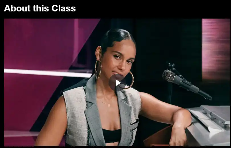 Alicia Keys Teaches Songwriting & Producing