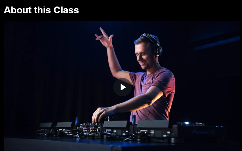 Armin van Buuren Teaches Dance Music