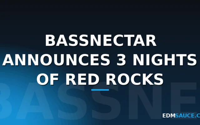 Bassnectar Announces 3 Nights of Red Rocks for End of May