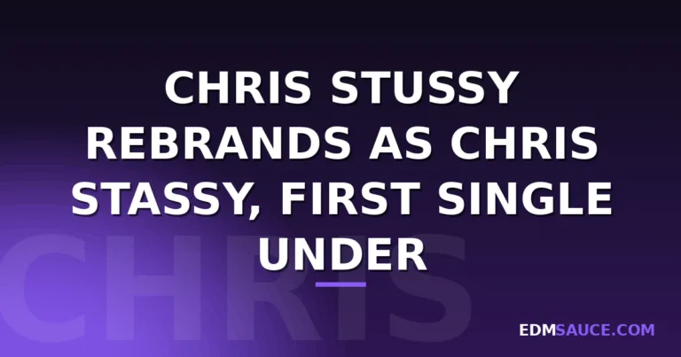 Chris Stussy Rebrands as Chris Stassy, First Single Under New Name Due August 28
