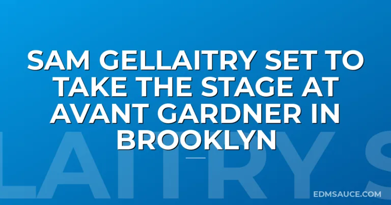 Sam Gellaitry Set To Take The Stage At Avant Gardner In Brooklyn