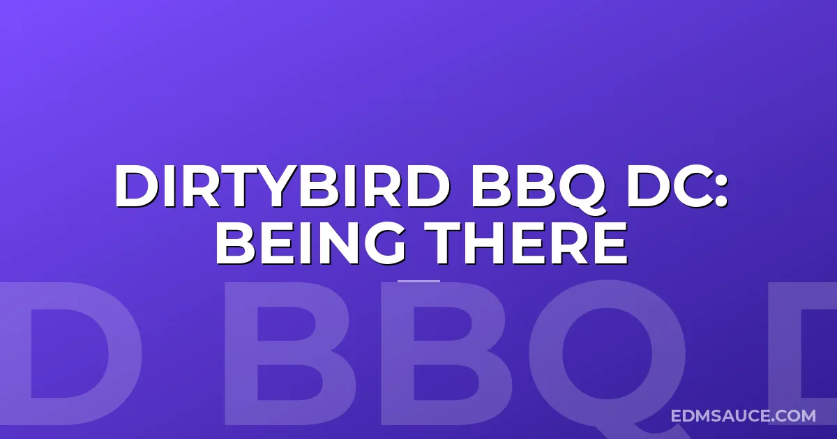 Dirtybird BBQ DC: Being There