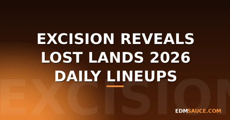 Excision Reveals Lost Lands 2026 Daily Lineups, and Sunday Might Be the Best Day