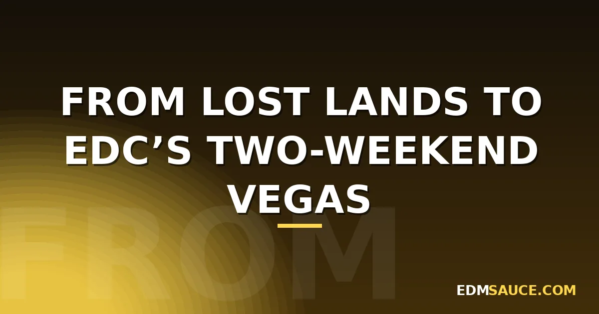 From Lost Lands to EDC’s Two-Weekend Vegas: Your 2026-2027 Festival Calendar