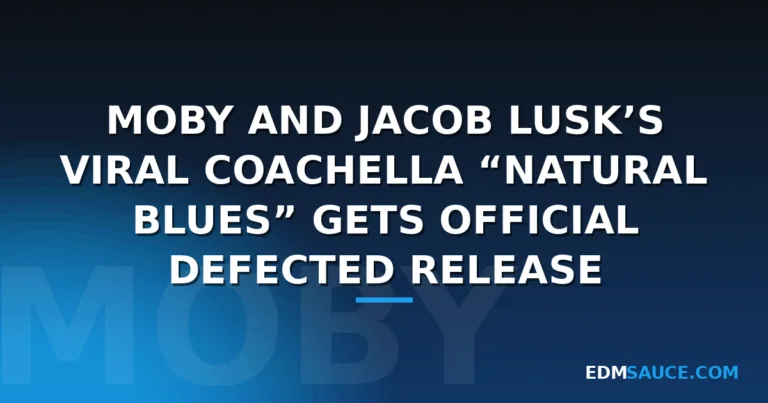 Moby and Jacob Lusk’s Viral Coachella “Natural Blues” Gets Official Defected Release